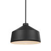 Holgate 1 Light Black Pendant, Ceiling Light by Uttermost, 14" width x 10" height x 14" diameter x 14" depth thumbnail 1