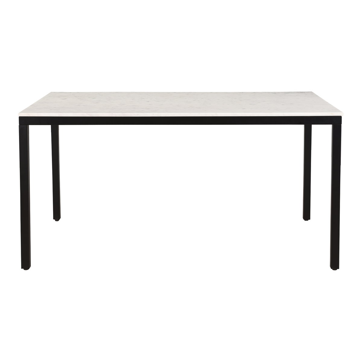 Parson Marble Small Dining Table White, by Moe's Home, 60" width x 30" height x 36" depth View 1