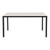 Parson Marble Small Dining Table White, by Moe's Home, 60" width x 30" height x 36" depth thumbnail 1