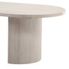 Sarai Dining Table Light Grey, by Dovetail, 109" width x 30" height x 42" depth thumbnail 5