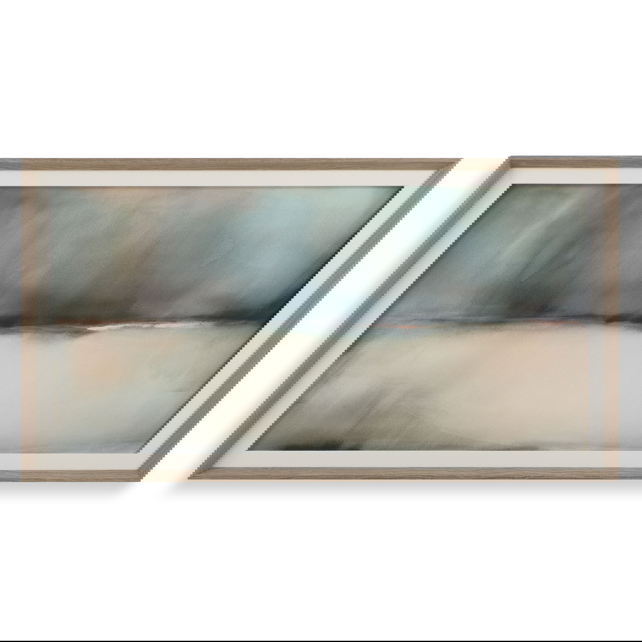 Deep Rains Framed Abstract Print large image 