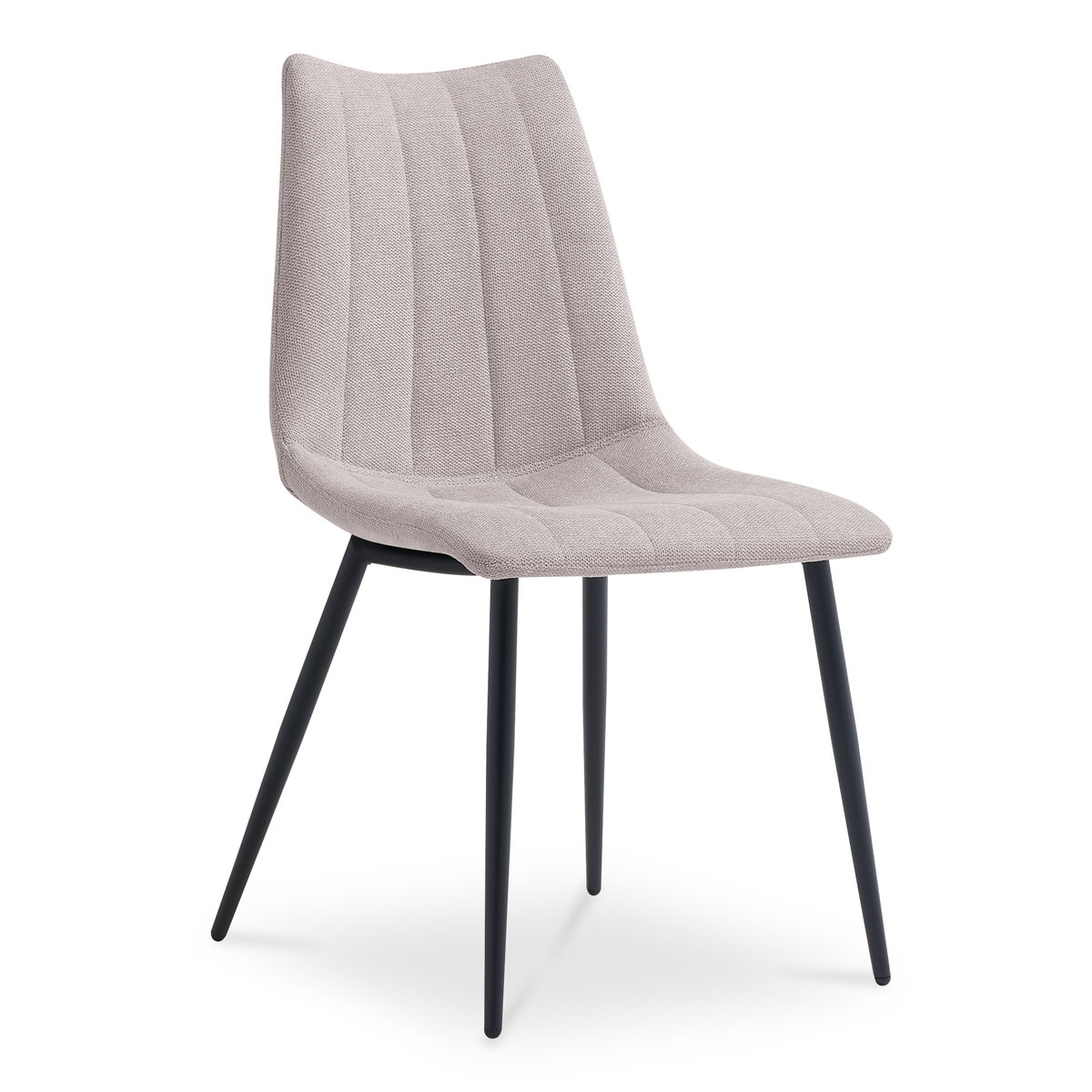 Alibi Dining Chair Beige-set Of Two, by Moe's Home, 18" width x 33" height x 20" depth View 2
