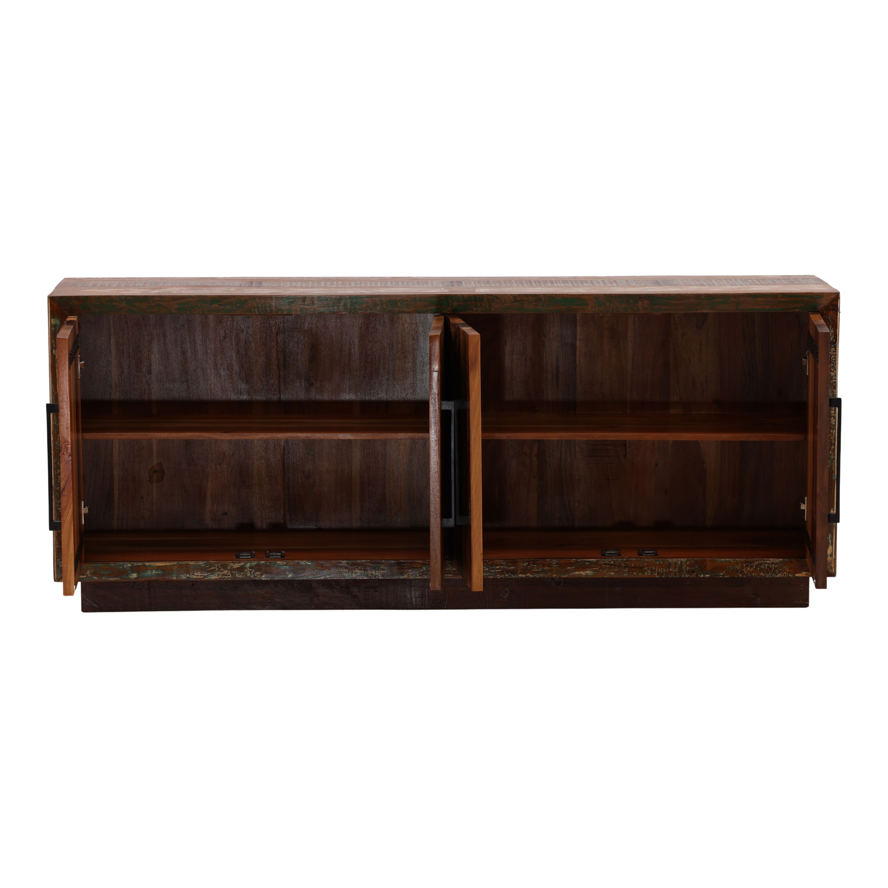 Neem Sideboard Brown, Sideboards & Buffet by Dovetail, 78" width x 32" height x 18" depth View 5