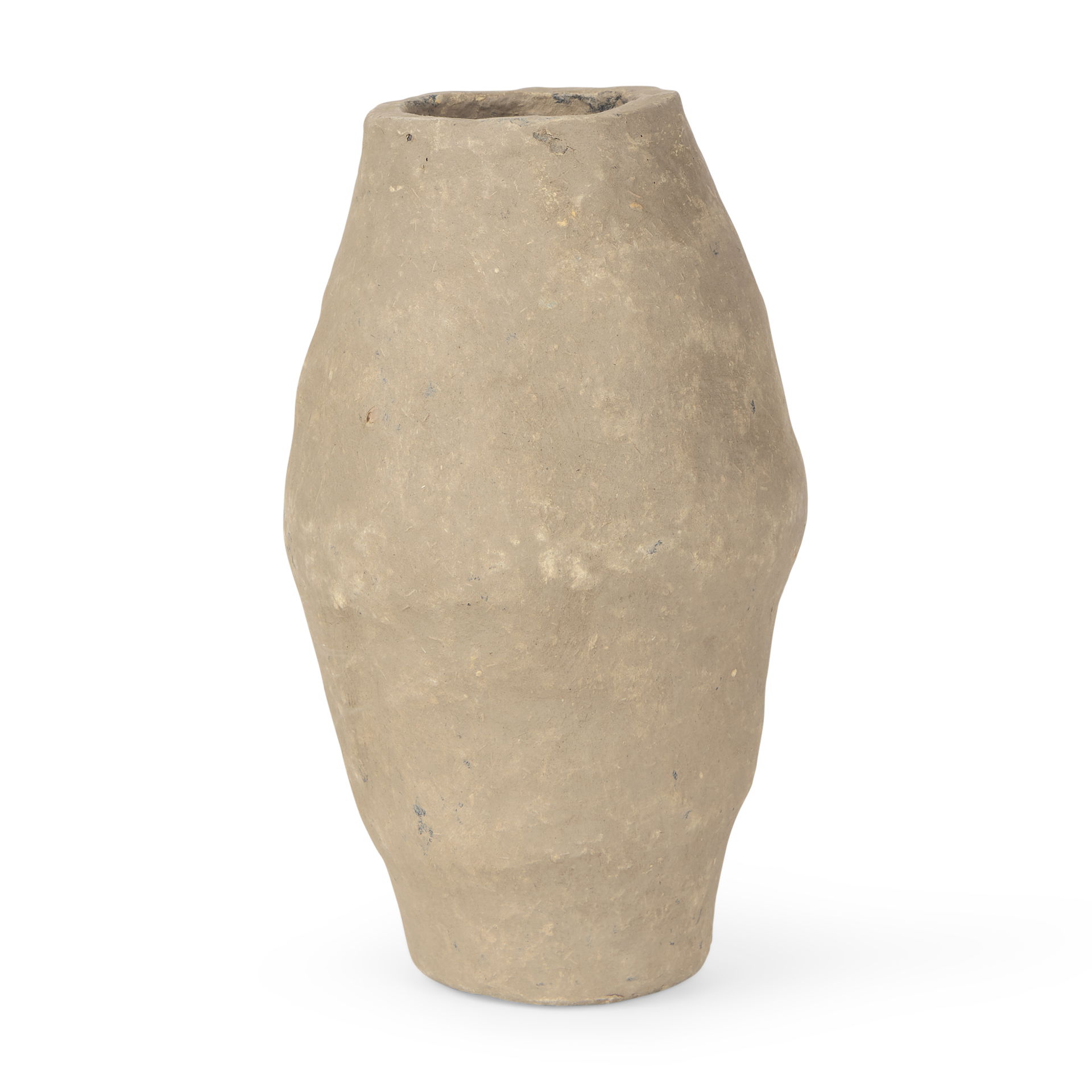 Rundal Small Gray Paper Mache Vase large image 