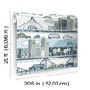 Urban Stripe Blue & Green Peel & Stick Wallpaper thumbnail 7