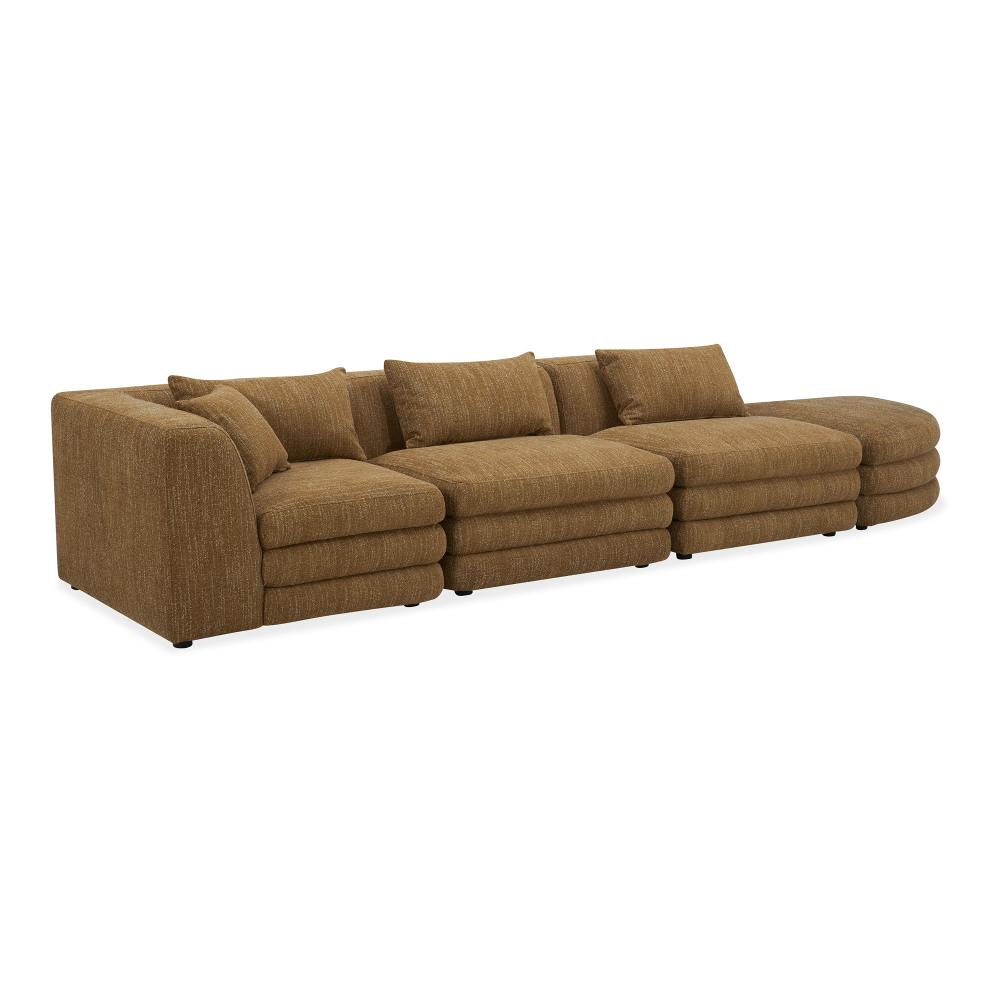 Lowtide Linear Modular Sectional Amber Glow large image 