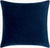 Cotton Velvet Accent Pillow Poly, Decorative Pillow by Surya, 22" length x 22" width thumbnail