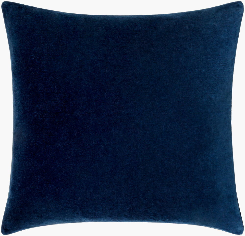 Cotton Velvet Accent Pillow Poly, Decorative Pillow by Surya, 22" length x 22" width