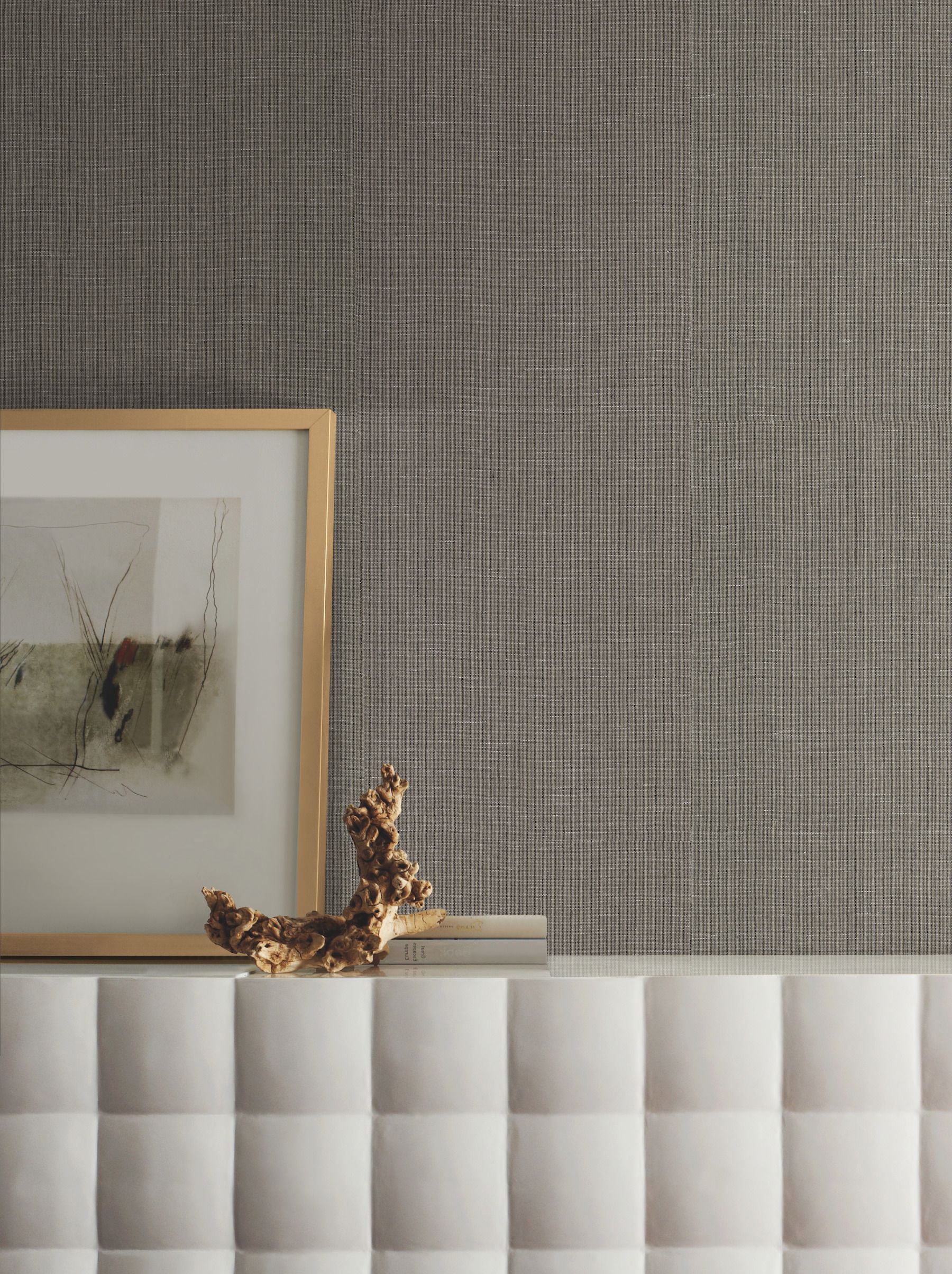 Crosshatch String Black & Grey Wallpaper large image 