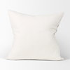 Jayden 22x22 Cream with Black Print Linen Square Pillow Cover, Decorative Pillow by Mercana, 22" length x 22" width x 0.2" height thumbnail 6