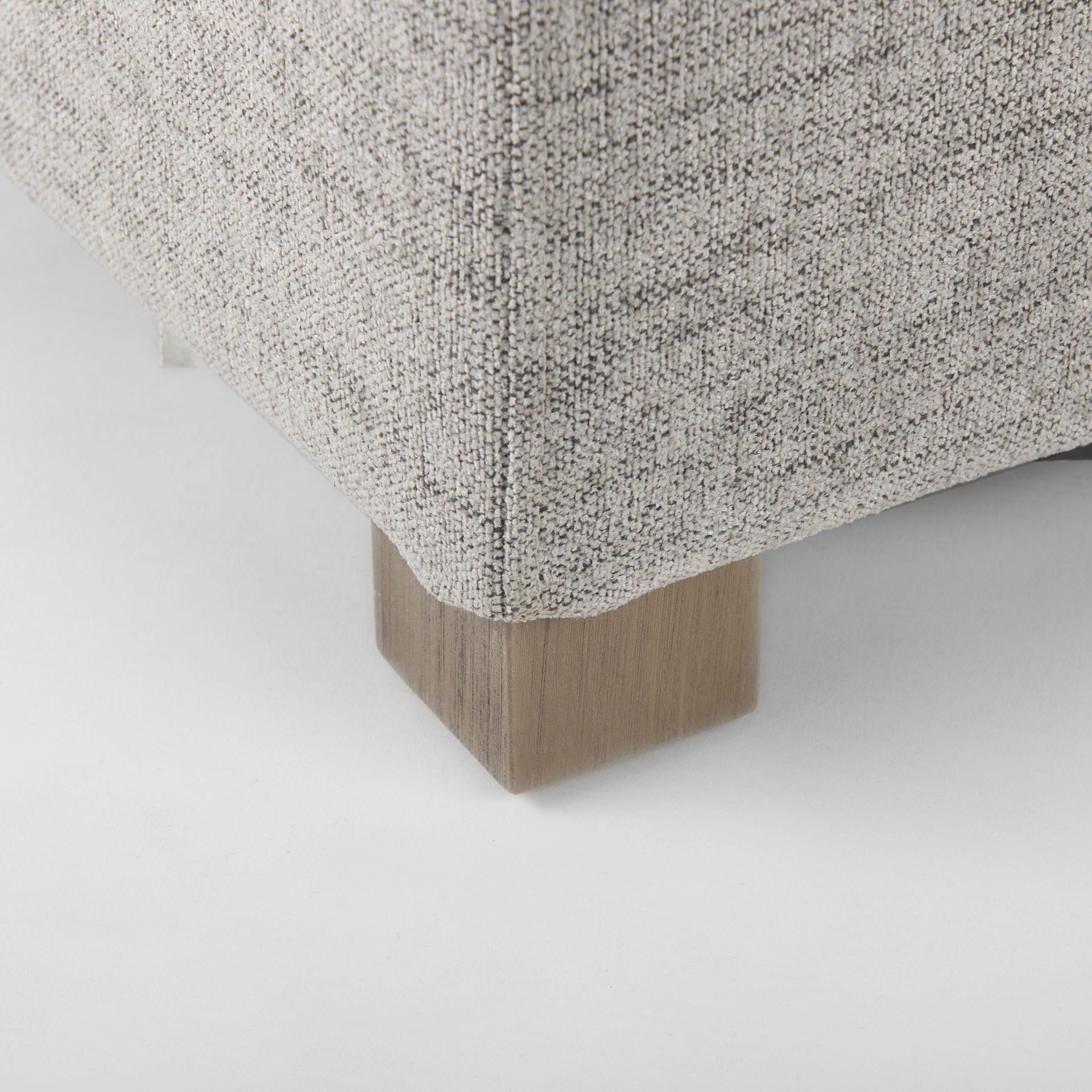 Valence  Medium Gray Full Size Ottoman Sectional Piece, Sectional Sofa by Mercana, 38.58" length x 38.58" width x 17.72" height View 10