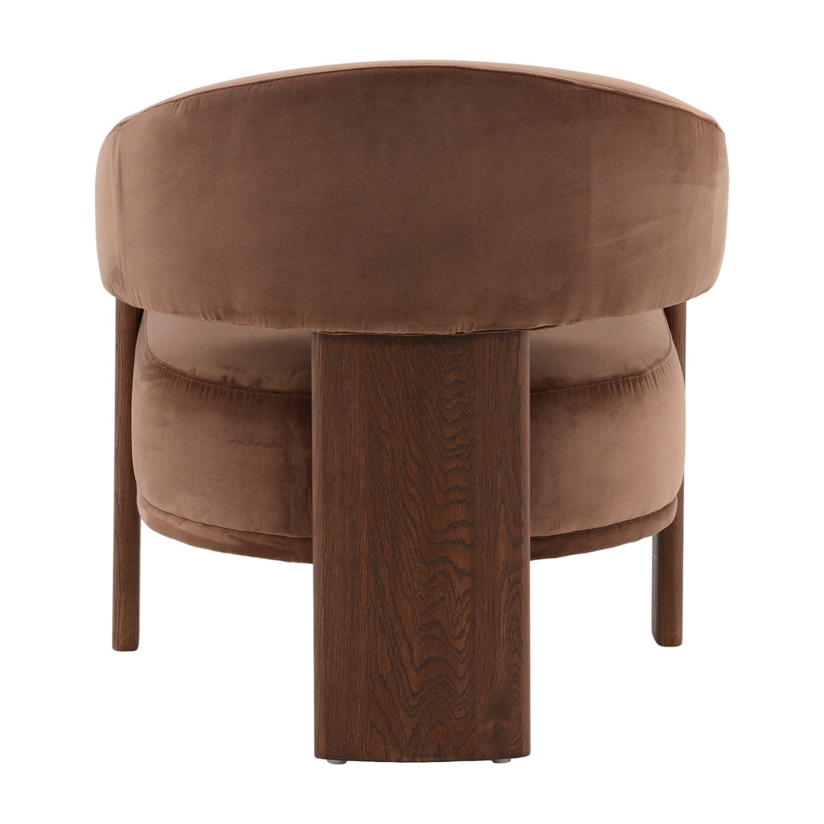 Averie Occasional Chair Brown, Accent Chair by Dovetail, 26.8" width x 29.5" height x 29" depth View 4