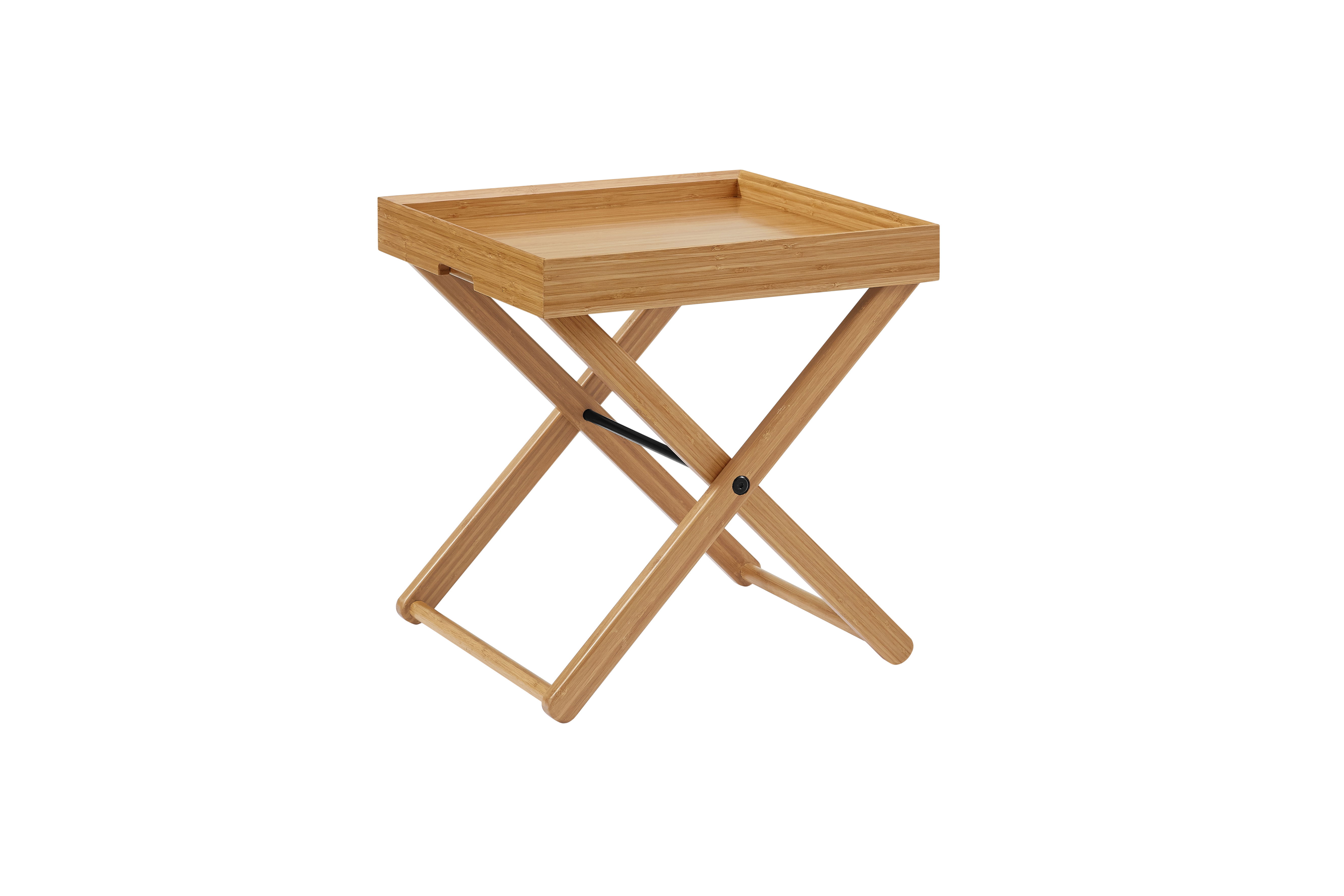 Teline Tray Table, Caramelized, Living Room by Greenington, 19" length x 19" width x 21" height View 1