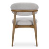 Ellie Dining Chair Oatmeal, by Moe's Home, 20.5" width x 32" height x 20.5" depth thumbnail 4