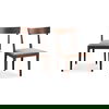 Leone Dining Chair Walnut Brown - Set Of Two thumbnail 1