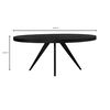 Parq Oval Dining Table Black thumbnail 14
