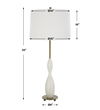 Annora Glossy White Table Lamp, by Uttermost, 15" width x 34" height x 15" depth thumbnail 3