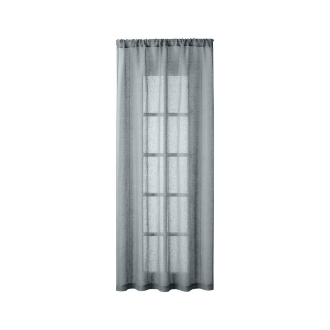 Online Designer Bedroom Linen Sheer Lead Curtain Panel 52"x84