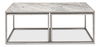 Set Of 3 Nesting Low Tables, Marble Tops thumbnail 8