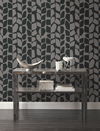 Primitive Vines Black Metallic Wallpaper thumbnail 2
