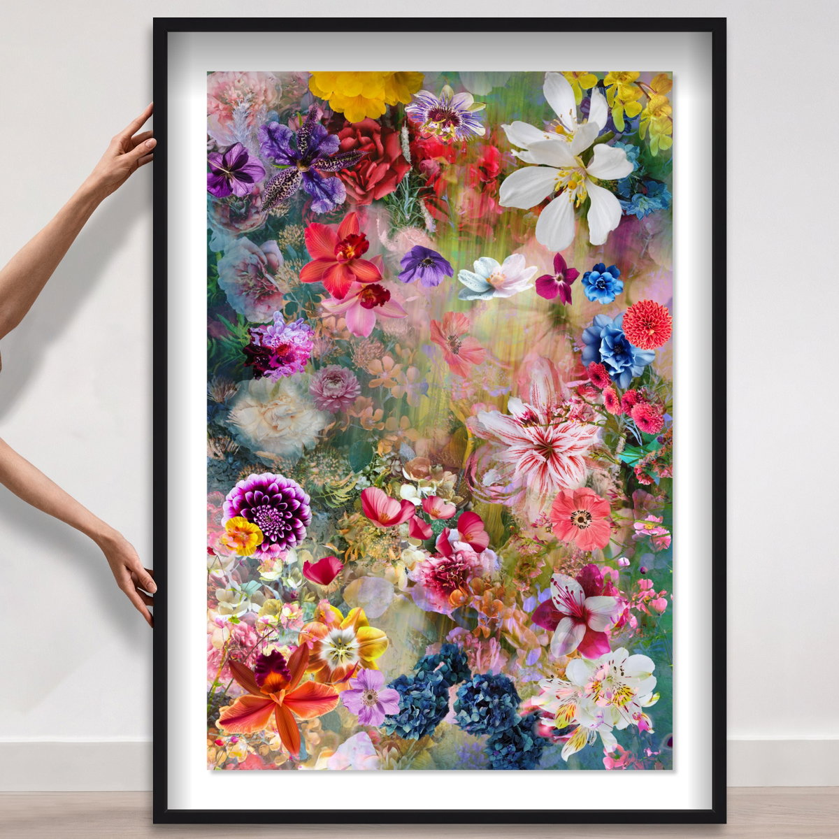 Azlan Bloom Floral (Diamond Dust), Art by Oliver Gal,  15x10 View 5