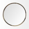 Serkis 15L x 15W Gold Metal Mirrored Base Round Tray, Decorative Tray by Mercana, 15.25" length x 15.25" width x 2.5" height thumbnail 6