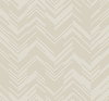 Polished Chevron Cream & Gold Wallpaper, by York Wall, 26'10.8" length x 2'3" width x 0.02" depth thumbnail