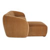Faye Left Sectional Tan Faux Mohair thumbnail 2