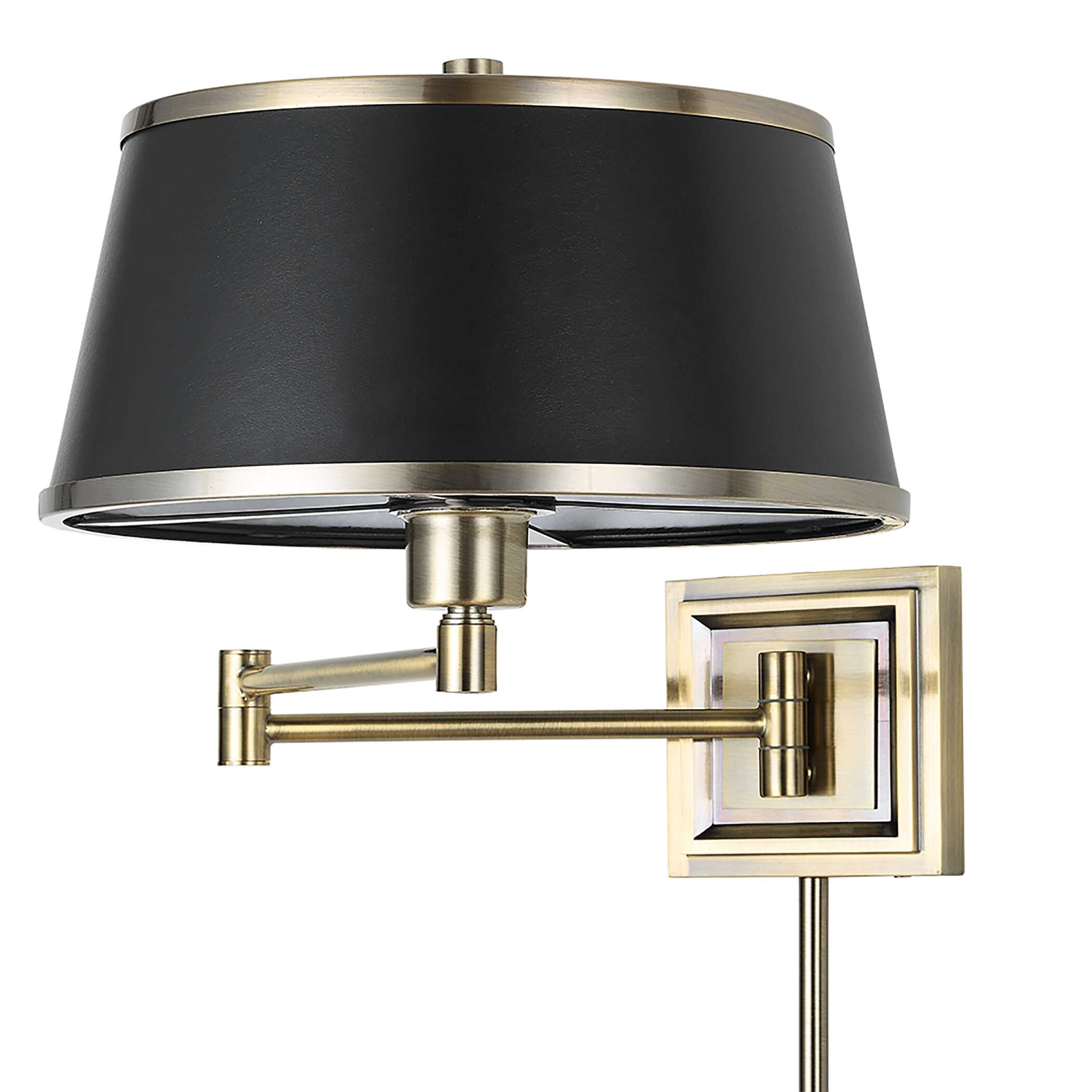 Newmarket 1 Light Brass Sconce, Ceiling Light by Uttermost, 12" width x 11.75" height x 26" depth View 3