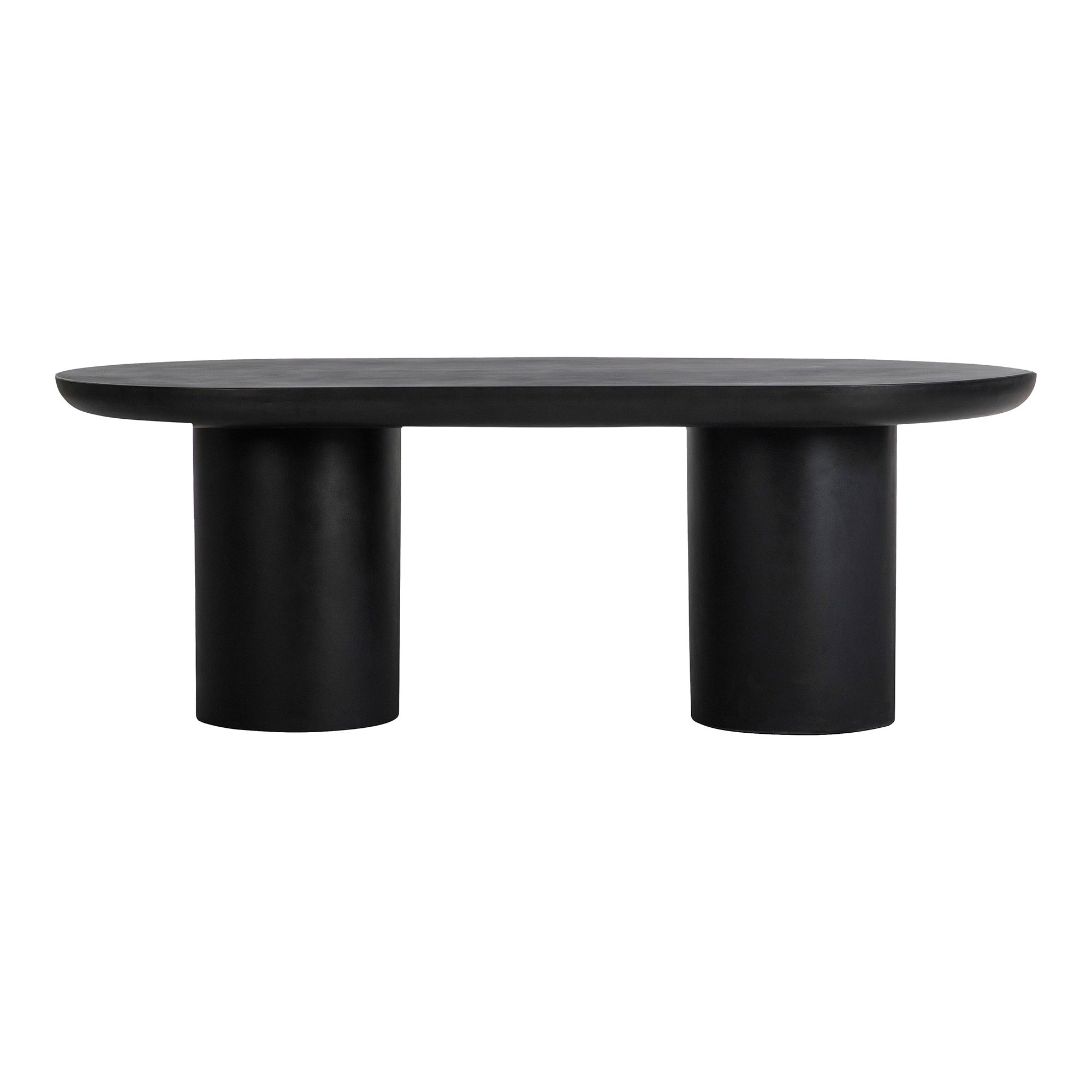 Rocca Dining Table Black, by Moe's Home, 83" width x 30" height x 39.5" depth View 1