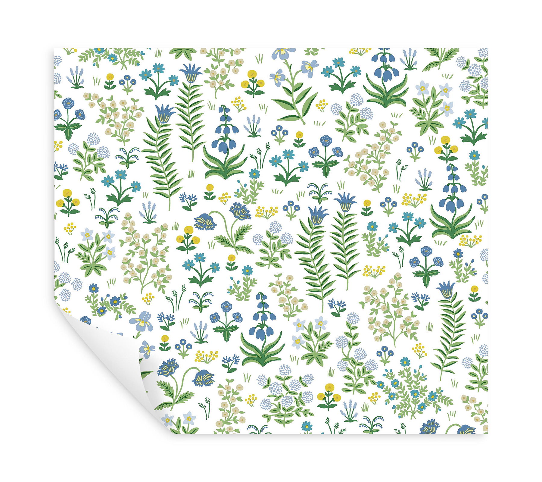 Menagerie Garden Blue Multicolor Peel & Stick Wallpaper large image 