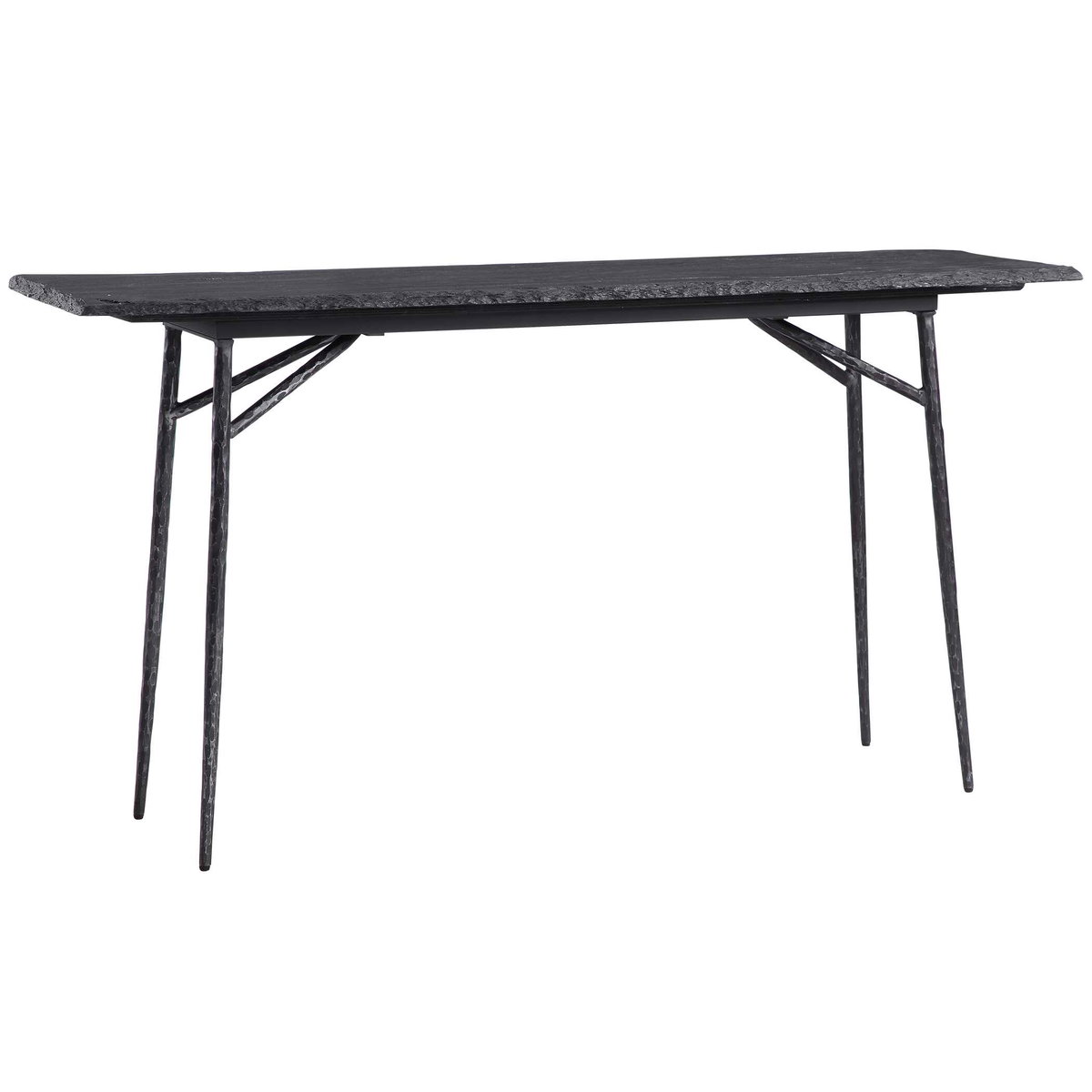Kaduna Slate Console Table, by Uttermost, 60" width x 30.3" height x 15.7" depth View 6