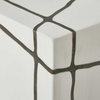 Rocklyn White Cube Garden Stool, Side & End Table by Uttermost, 13" width x 16.25" height x 13" depth thumbnail 6