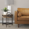 Svend 111.4L x 68.0W x 33.9H Tan Leather Right Chaise Sectional Sofa thumbnail 1