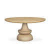 Crossman 60' Round Blonde Solid Wood & Base Dining Table, by Mercana, 60" length x 60" width x 30" height thumbnail 1