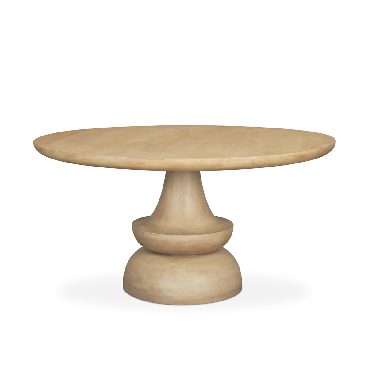Crossman 60' Round Pedestal Dining Table | Modern | Blonde Wood | Seats 6, by Mercana, 60" length x 60" width x 30" height View 1
