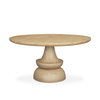 Crossman 60' Round Pedestal Dining Table | Modern | Blonde Wood | Seats 6, by Mercana, 60" length x 60" width x 30" height thumbnail 1