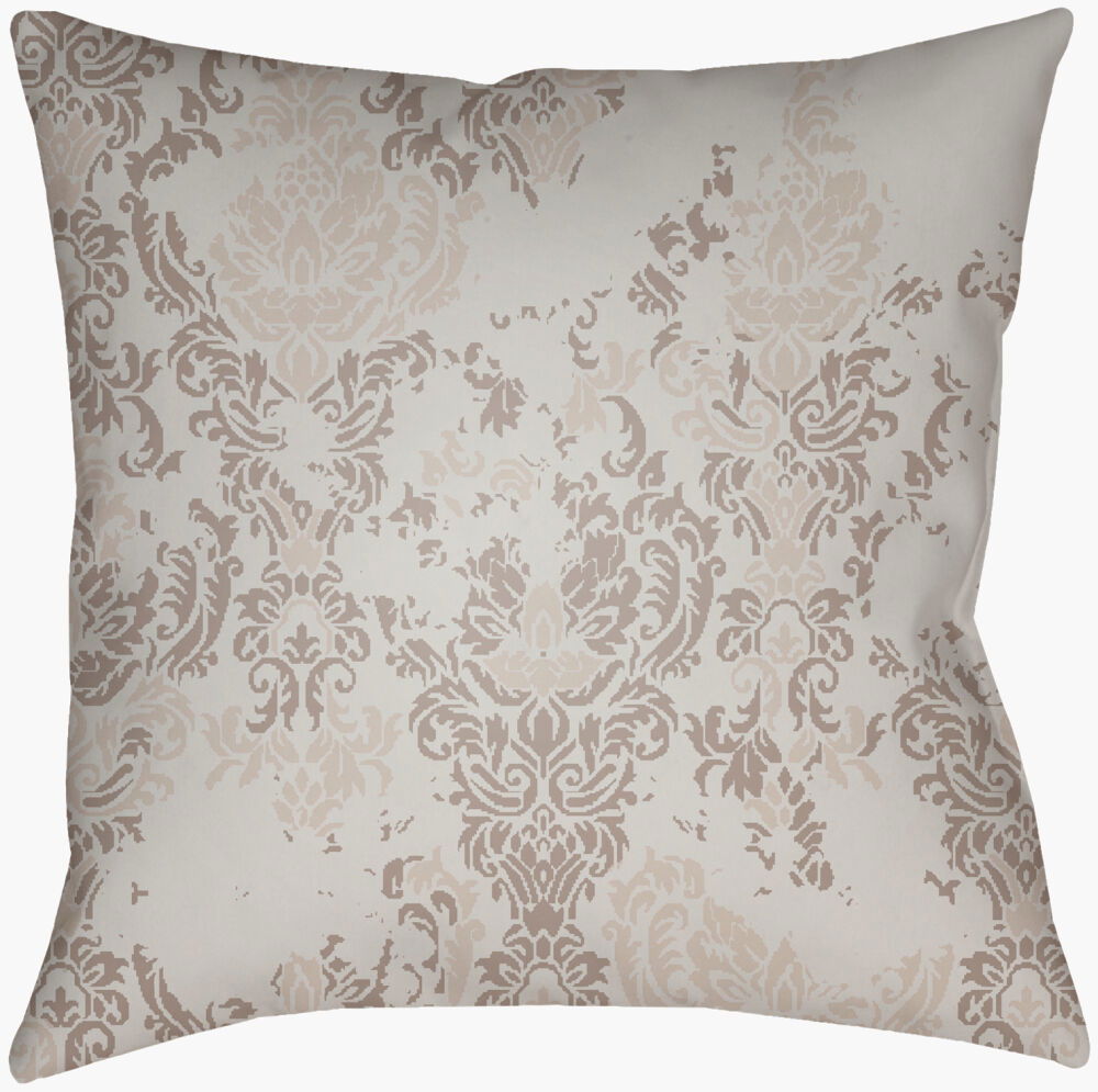 Moody Damask Accent Pillow, Decorative Pillow by Surya, 18" length x 18" width