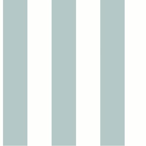 Awning Stripe Light Grey Wallpaper
