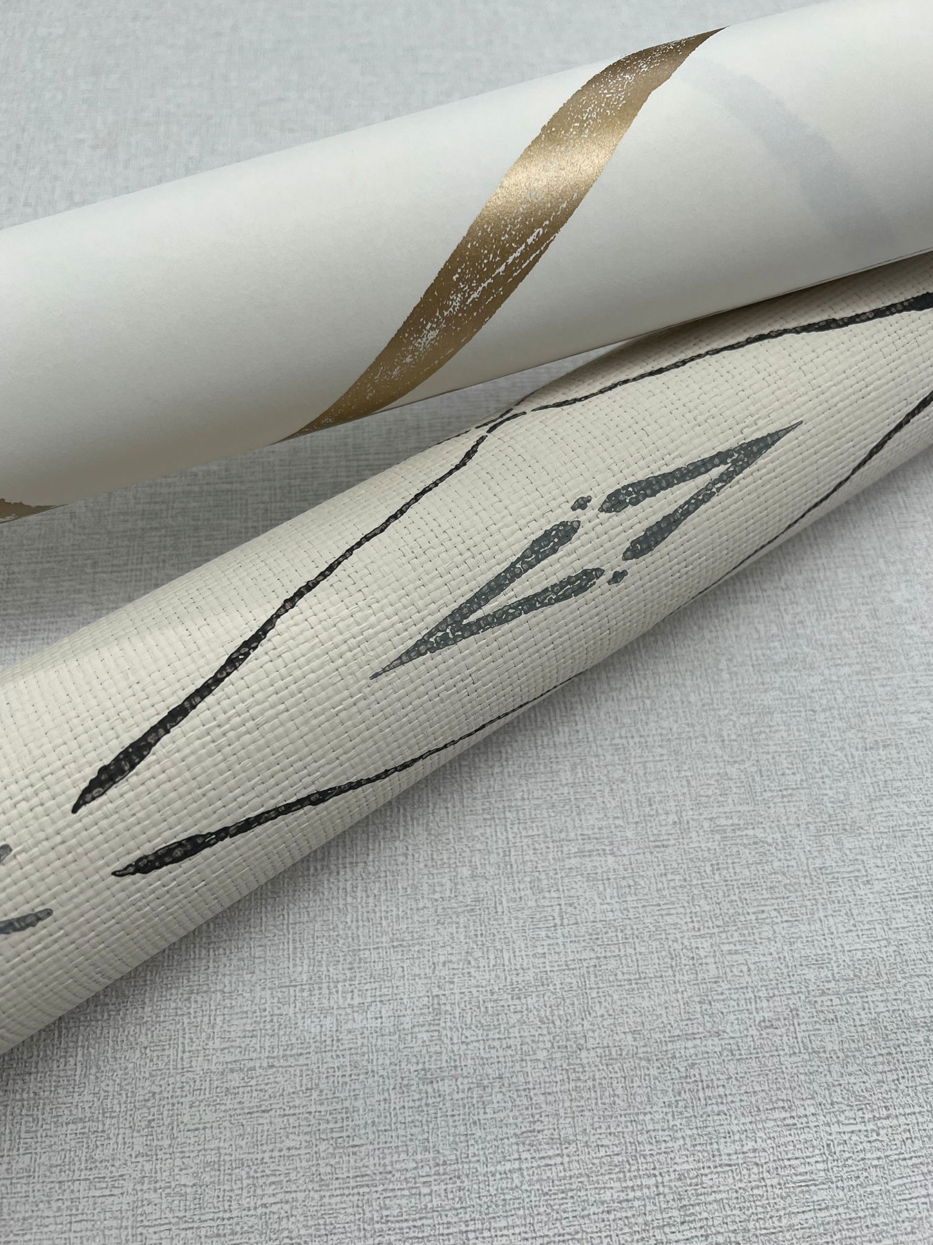 Intersect Gold Metallic Wallpaper large image 
