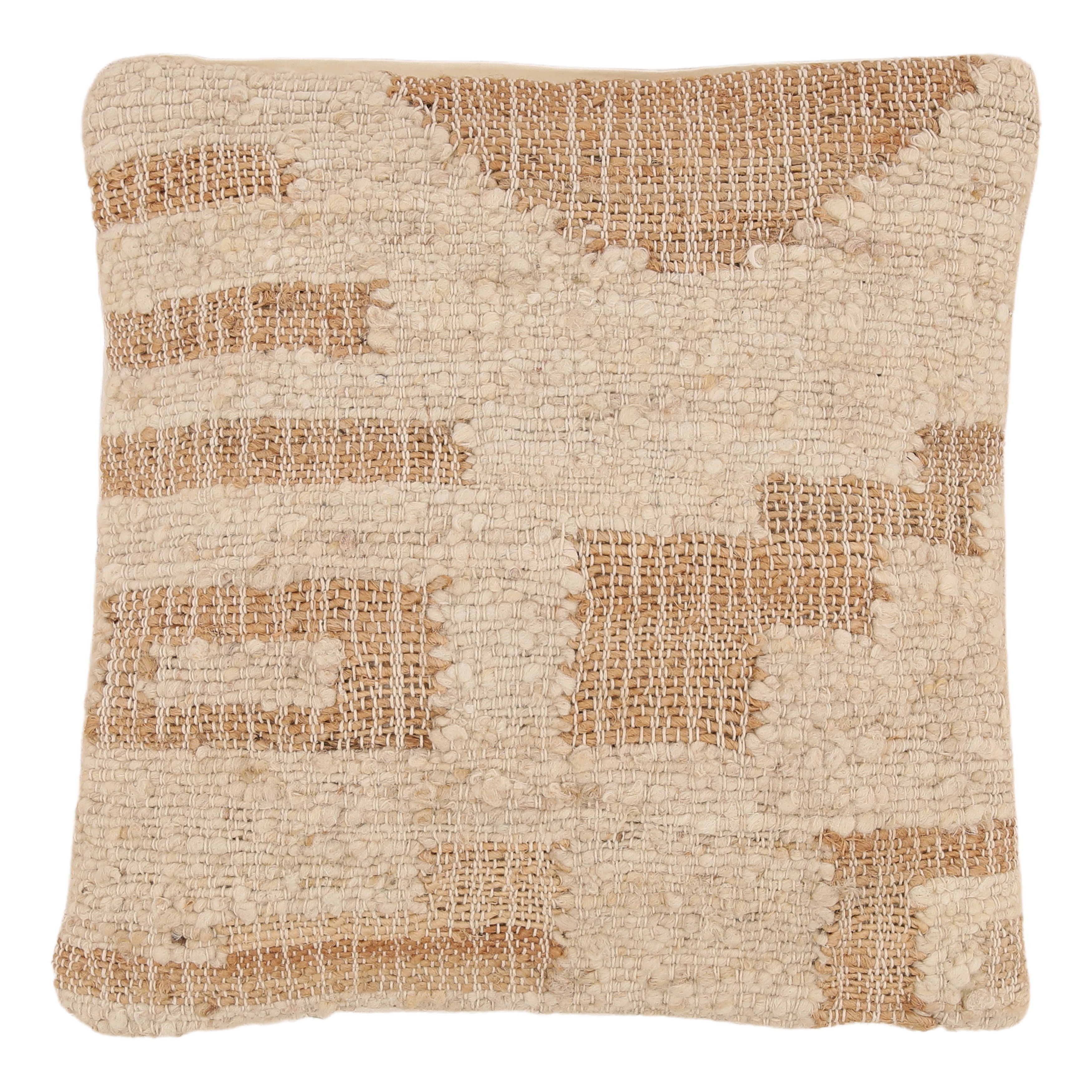 Fenella Pillow Cream, Decorative Pillow by Dovetail, 20" width x 20" height x 6" depth View 1