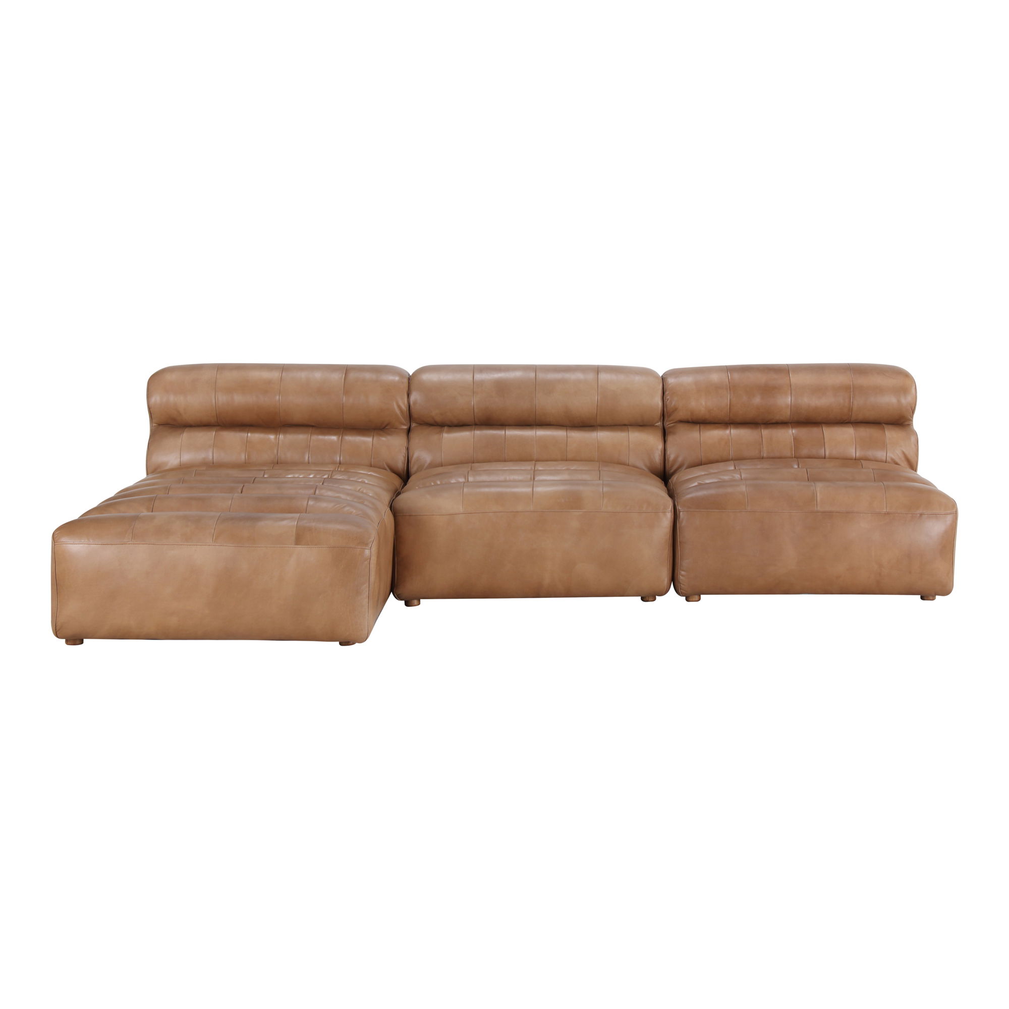 Ramsay Signature Modular Sectional Tan, Sectional Sofa by Moe's Home, 108" width x 28" height x 65.5" depth View 2