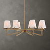 Lassen 8 Light Brass Chandelier thumbnail 0