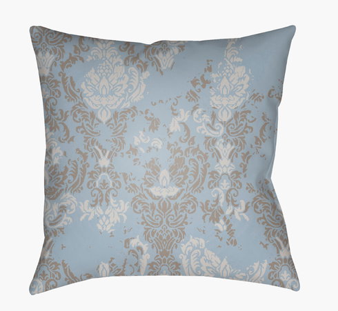 Moody Damask Accent Pillow