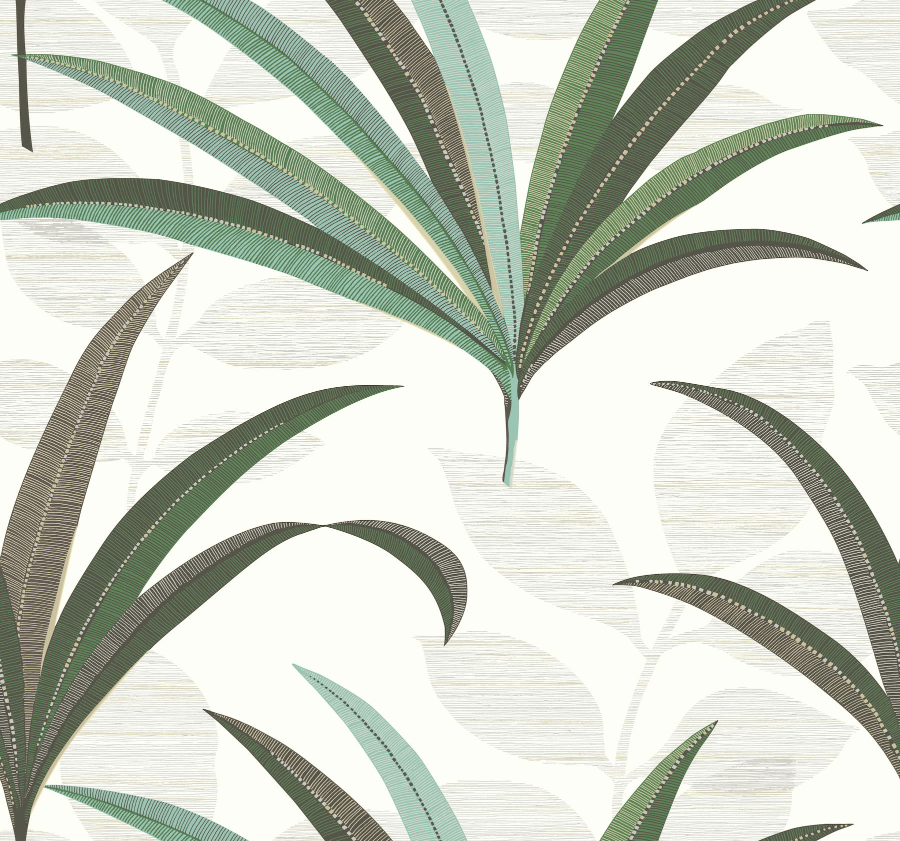 El Morocco Palm White Wallpaper large image 