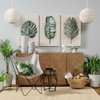 Boyle I 20 x 20 Green Tropical Palm Leaf Pillow Cover, Decorative Pillow by Mercana, 20.08" length x 20.08" width x 0.2" height thumbnail 2