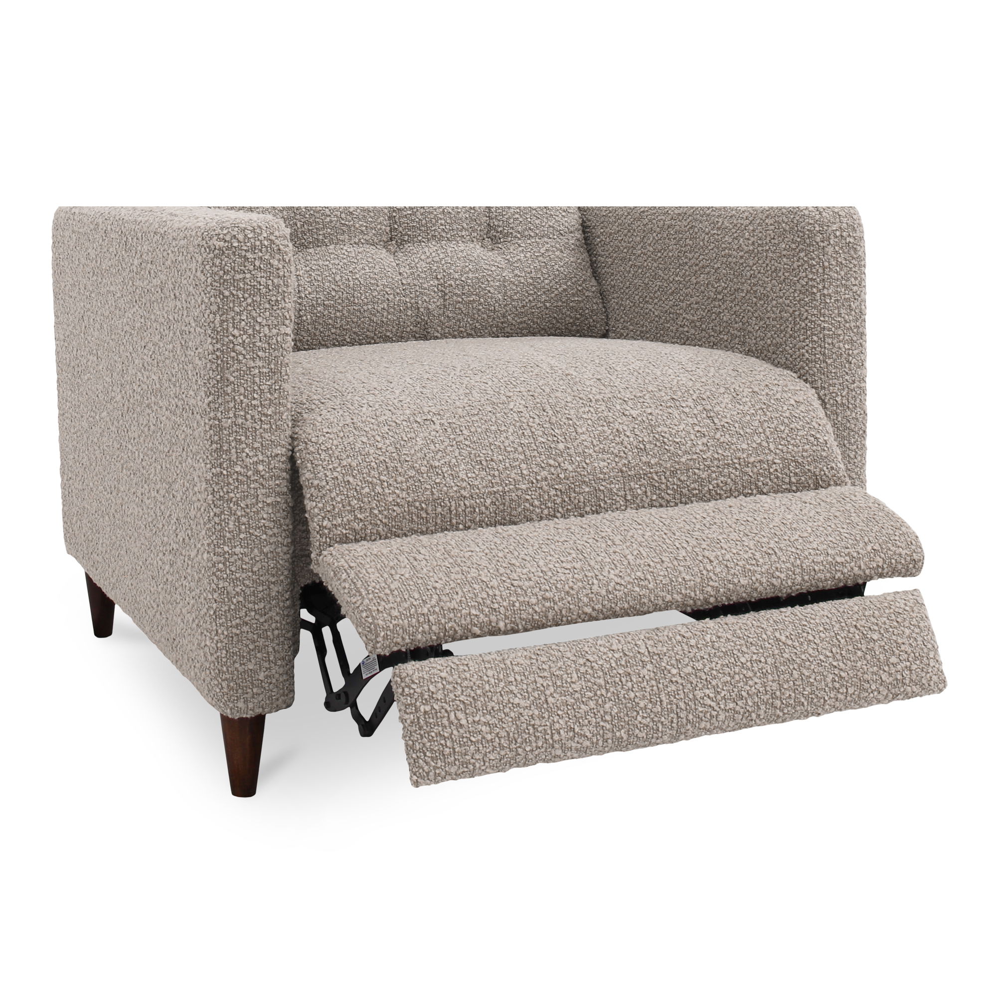 Bridgers Power Recliner Chair Warm Grey large image 