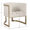 Bellina Plush Barrel Chair, Accent Chair by Uttermost, 28" width x 31" height x 29" depth thumbnail 3