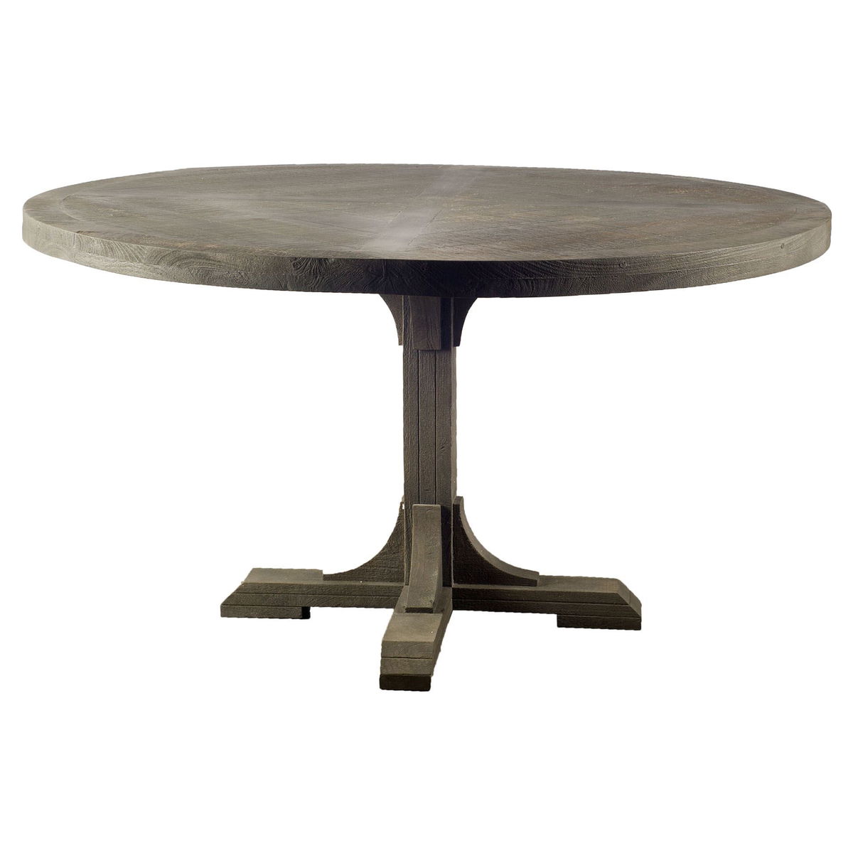 Barrett 54'L x 54'W Pedestal Dining Table | Modern | Brown Wood | Seats 4, by Mercana, 54" length x 54" width x 30" height View 1