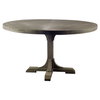 Barrett 54'L x 54'W Pedestal Dining Table | Modern | Brown Wood | Seats 4, by Mercana, 54" length x 54" width x 30" height thumbnail 1